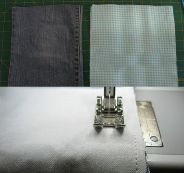 корзинка из джинса