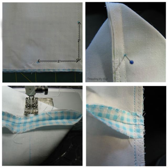 корзинка из джинса