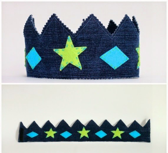 корона из джинсов