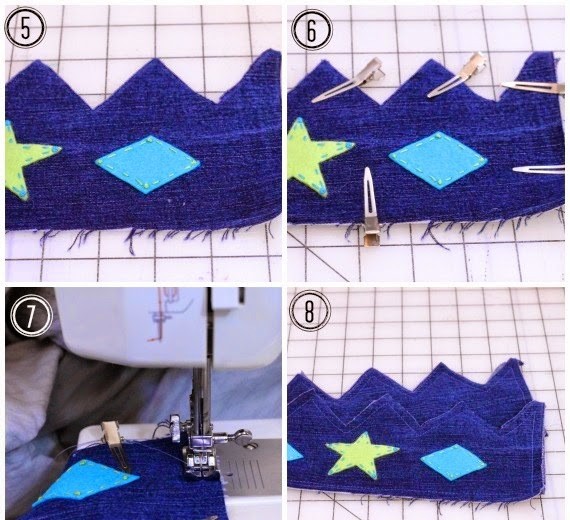 корона из джинсов