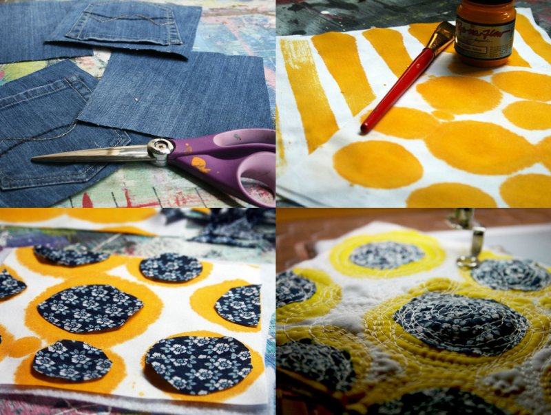 прихватки из джинса