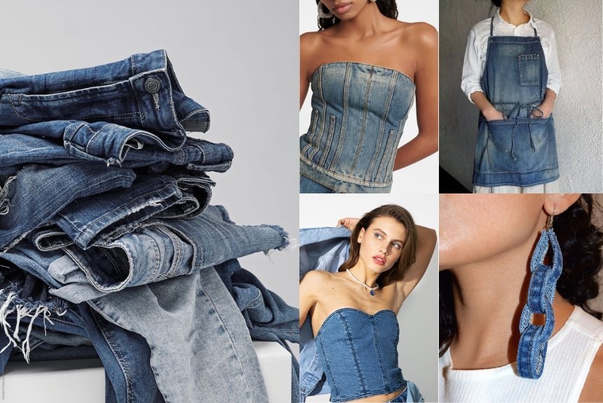 15 креативных идей как переделать старые джинсы: от юбок до подушек