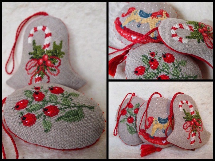 вышитые игрушки на ёлку_1 вышитые игрушки на ёлку_1