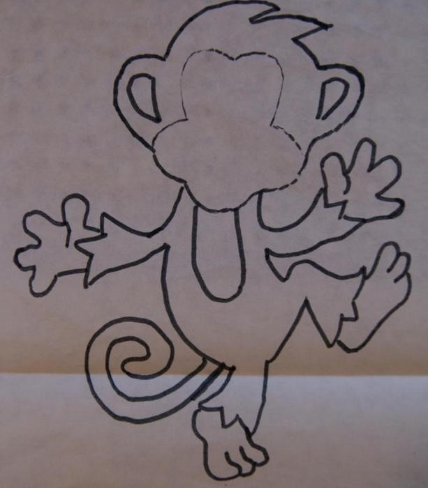 обезьяна из фетра_1 обезьяна из фетра_1