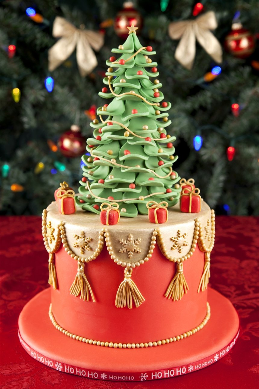 22 способа необычно украсить торт на Новый год и Рождество 2022