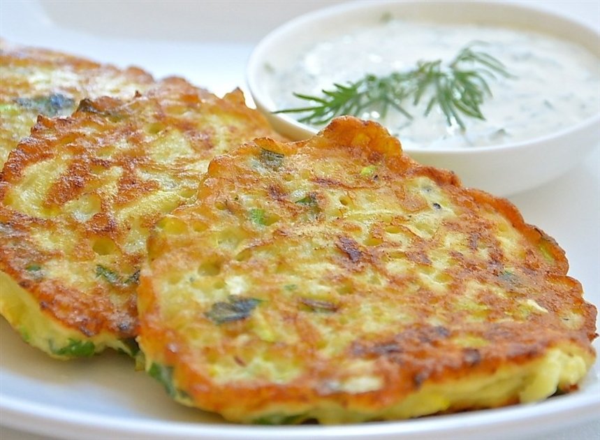 Оладьи из кабачков Оладьи из кабачков