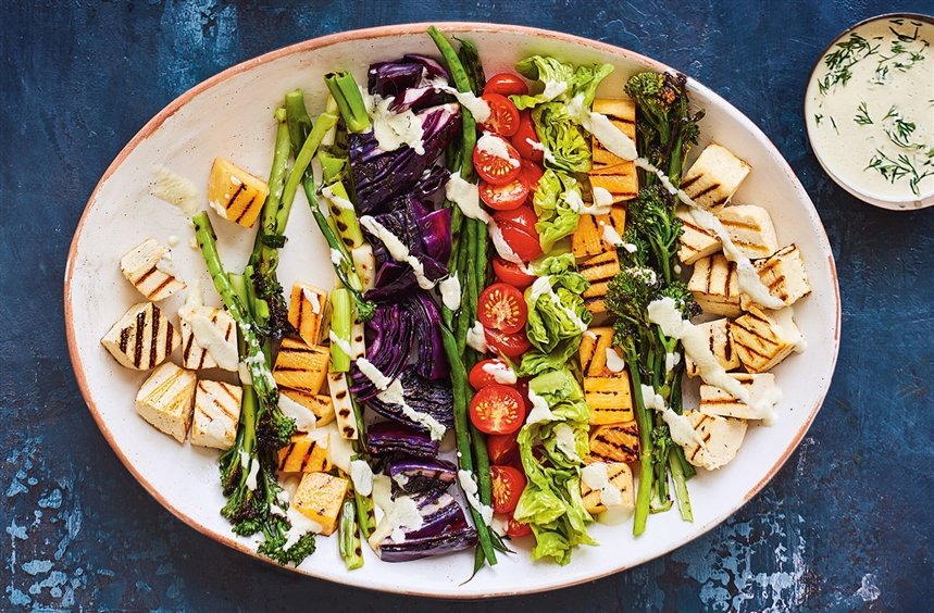 Жареный овощной салат