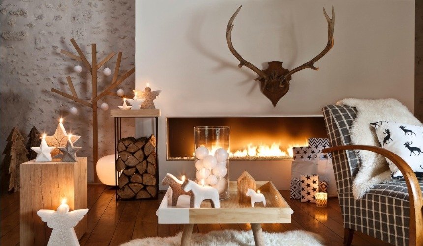 Новогодний декор в скандинавском стиле 