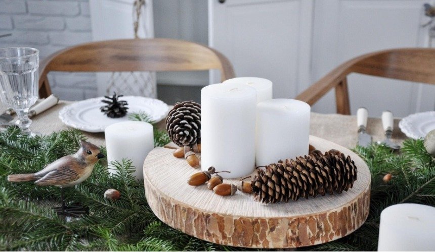 Новогодний декор в скандинавском стиле 