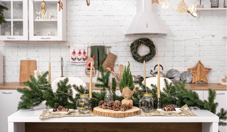 Новогодний декор в скандинавском стиле 