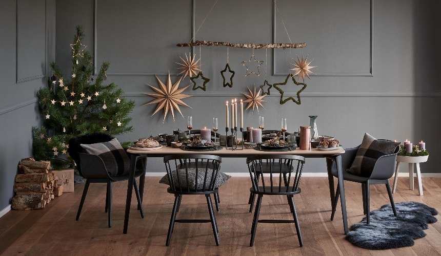 Новогодний декор в скандинавском стиле 