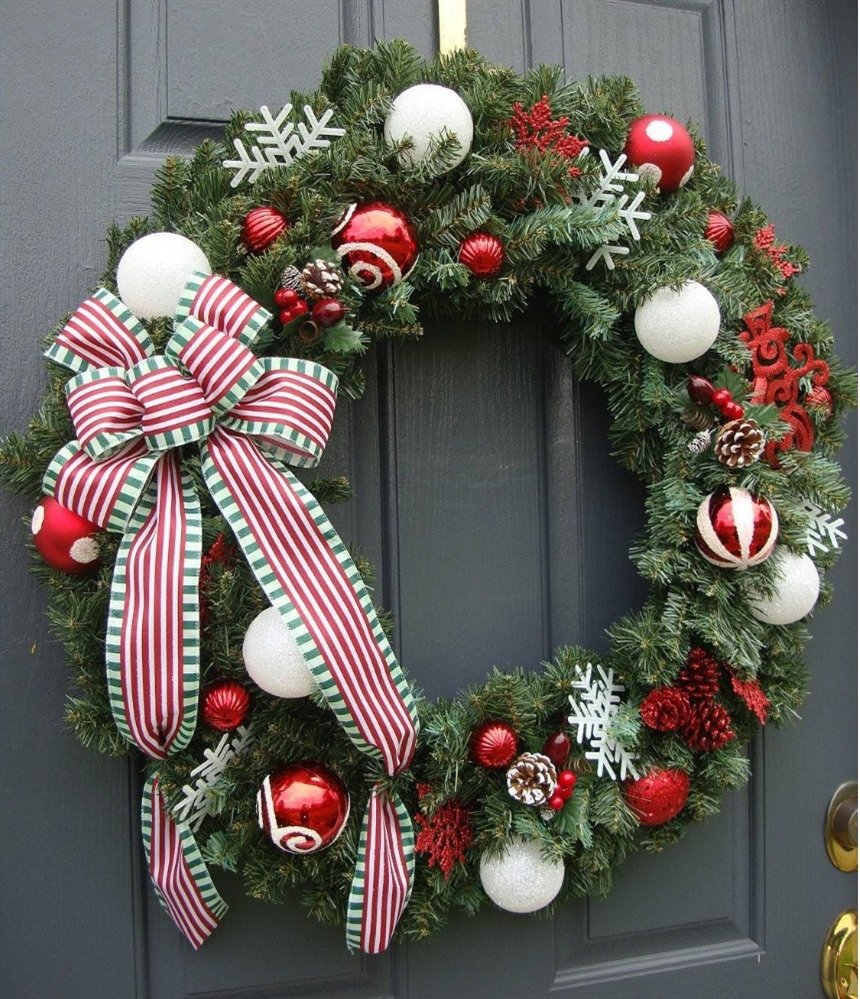 Новогодний венок своими руками 