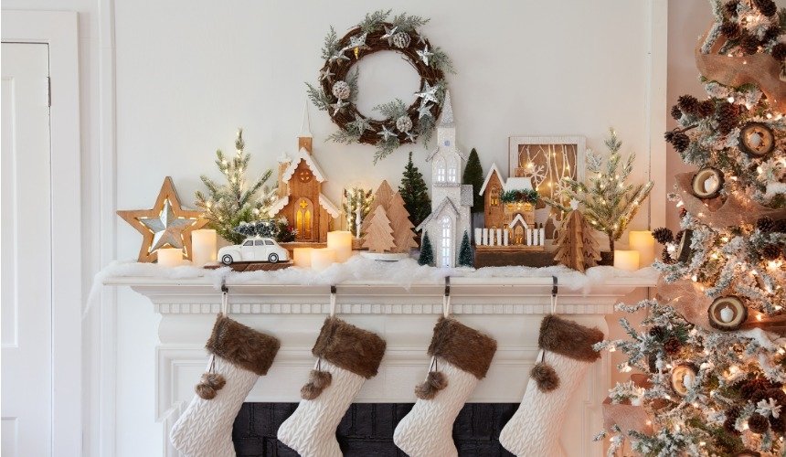 Новогодний декор в скандинавском стиле 