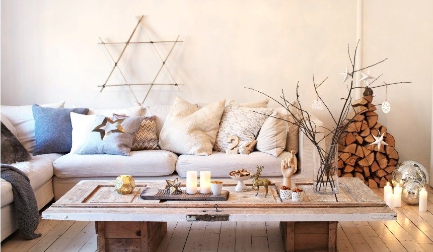 Новогодний декор в скандинавском стиле 