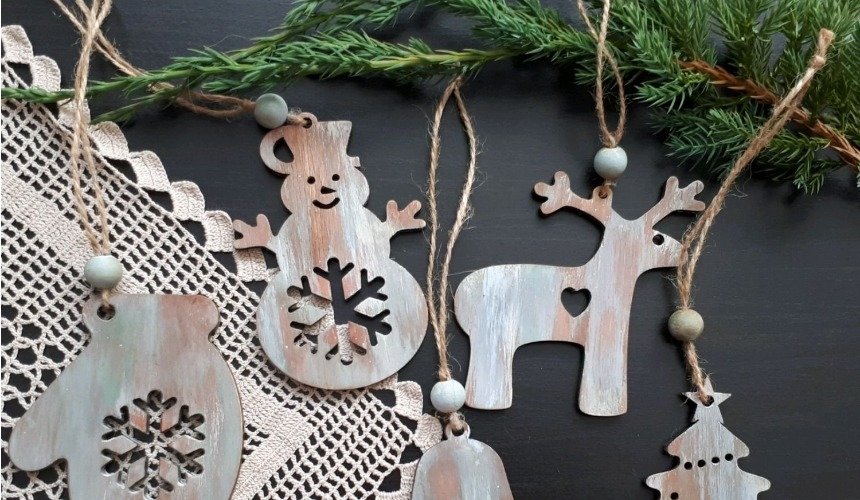 Новогодний декор в скандинавском стиле 