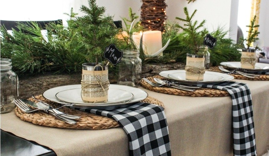 Новогодний декор в скандинавском стиле 