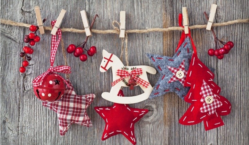 Новогодний декор в скандинавском стиле 