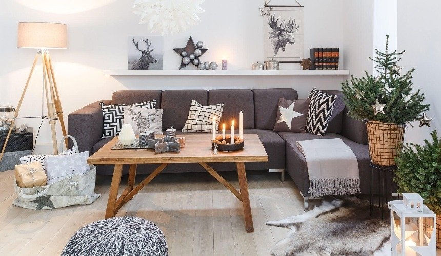 Новогодний декор в скандинавском стиле 