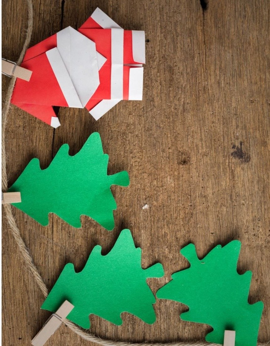 Новогодние игрушки из картона 