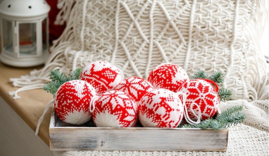 Новогодний декор в скандинавском стиле 