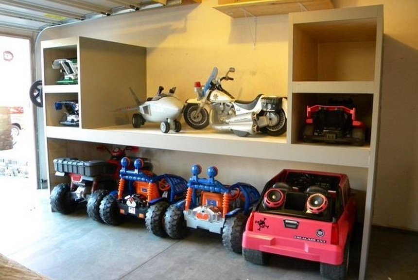 Стеллажи для детского транспорта