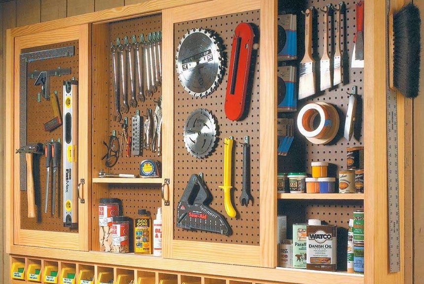 Стена для хранения инстументов