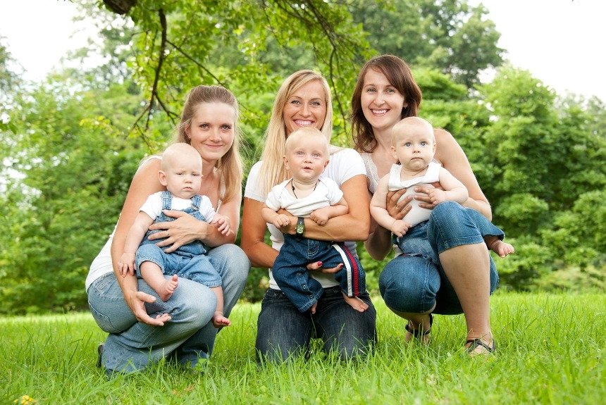 Мамы с детьми