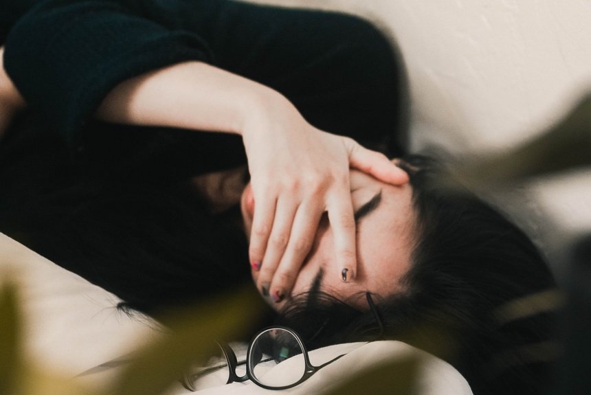 Женщина устала