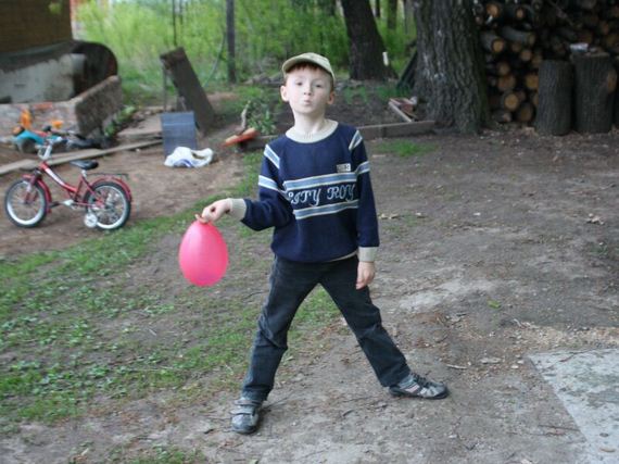 рисуем шарами с водой рисуем шарами с водой