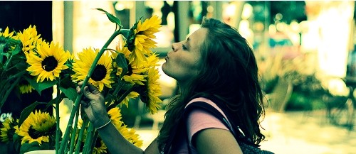 понюхай цветочек