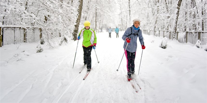 Лыжная трасса в Царицыно