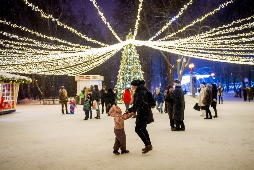 Каток в Измайловском парке