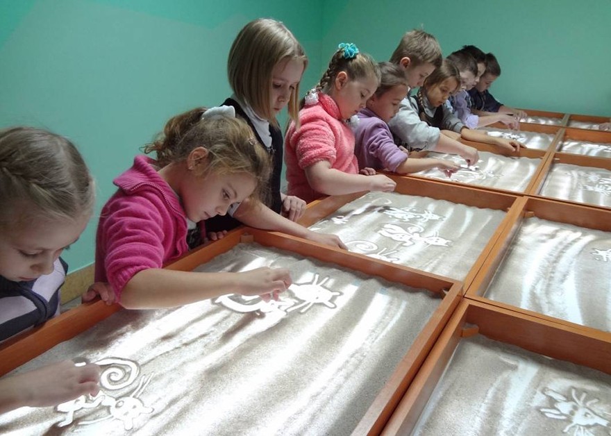 Новогодний песочный калейдоскоп