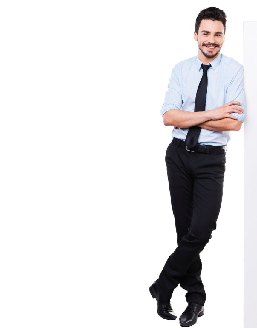 Поза для мужской фотосессии 