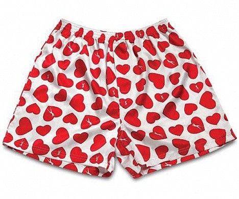 белье с сердечками