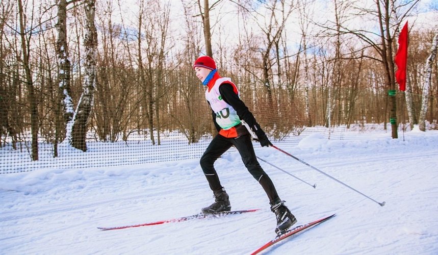 Лыжная трасса в Сокольниках