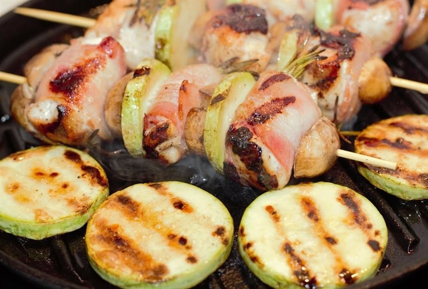 Бекон с кабачками Бекон с кабачками