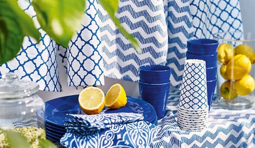 синяя посуда