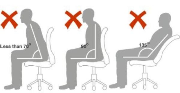 Неправильное положение сидя
