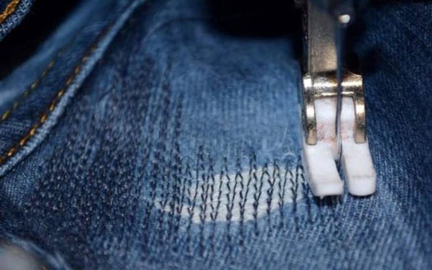 Заплатка на джинсах Заплатка на джинсах