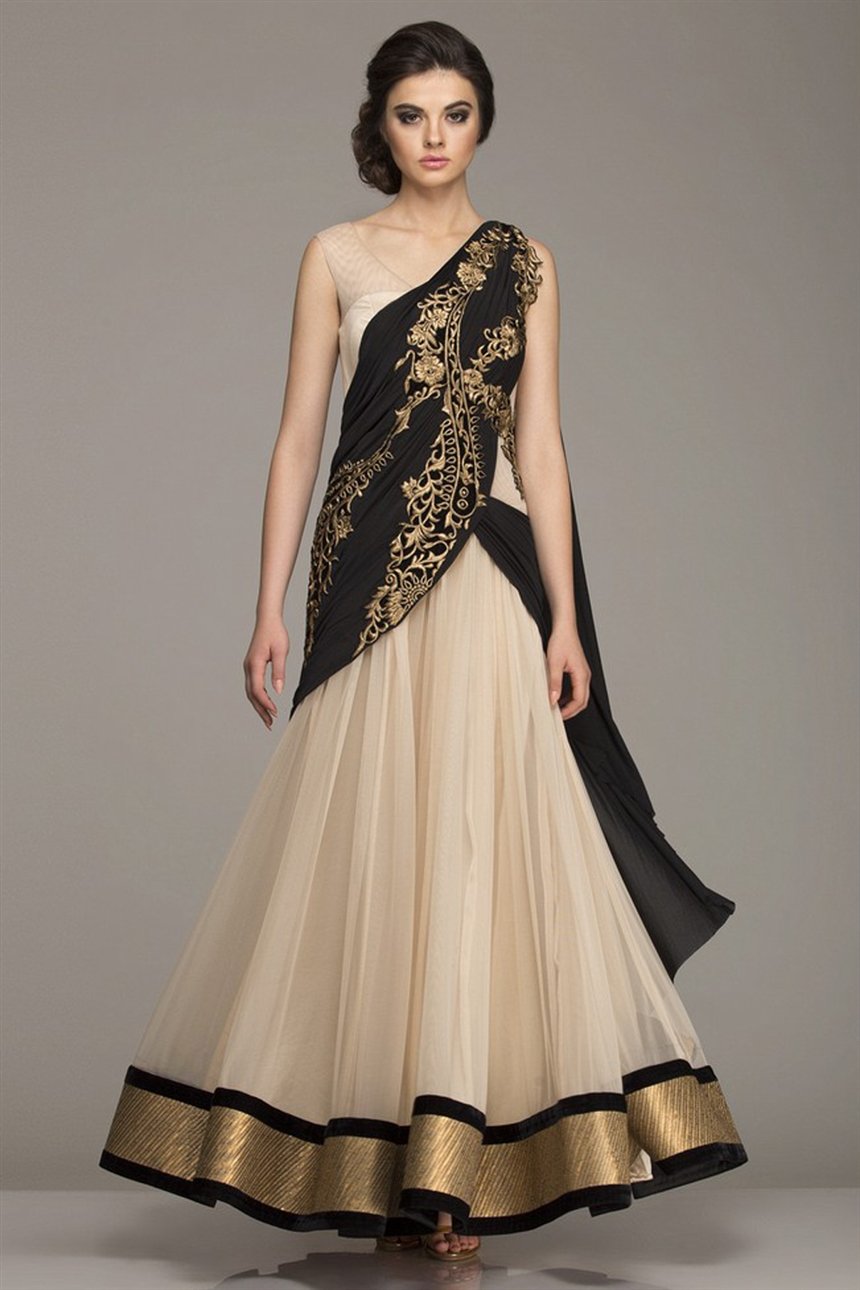 Платье в стиле сари Платье в стиле сари