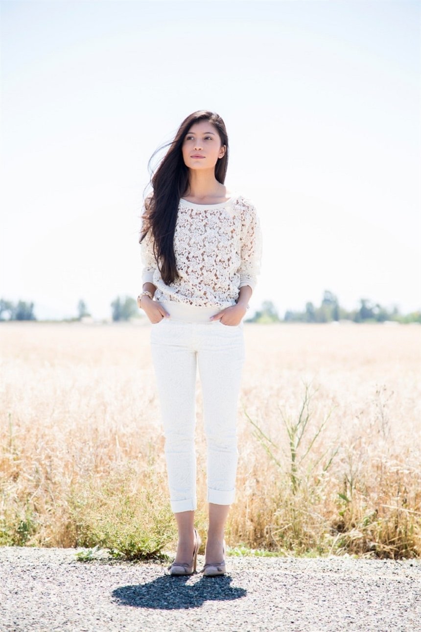 Ажурный свитер