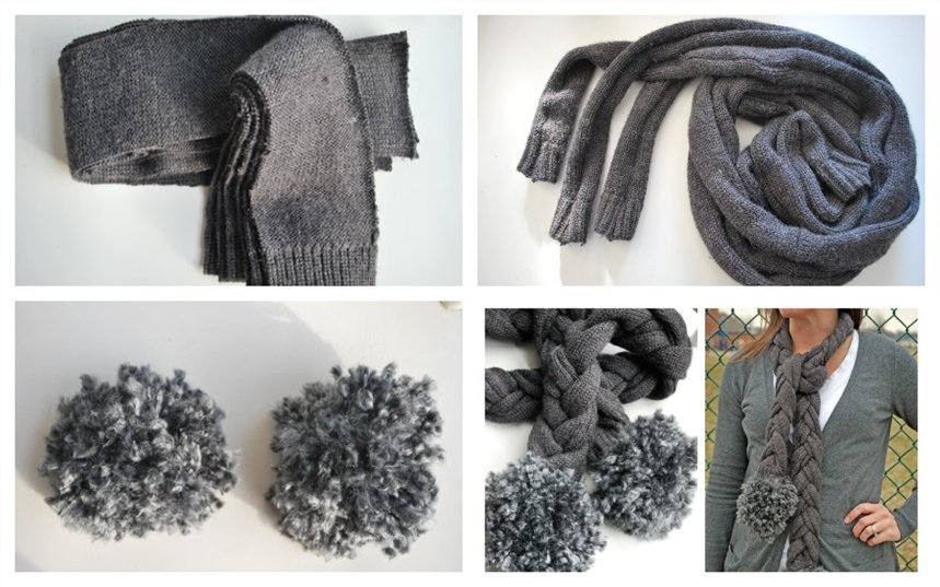 Шарф из свитера Шарф из свитера