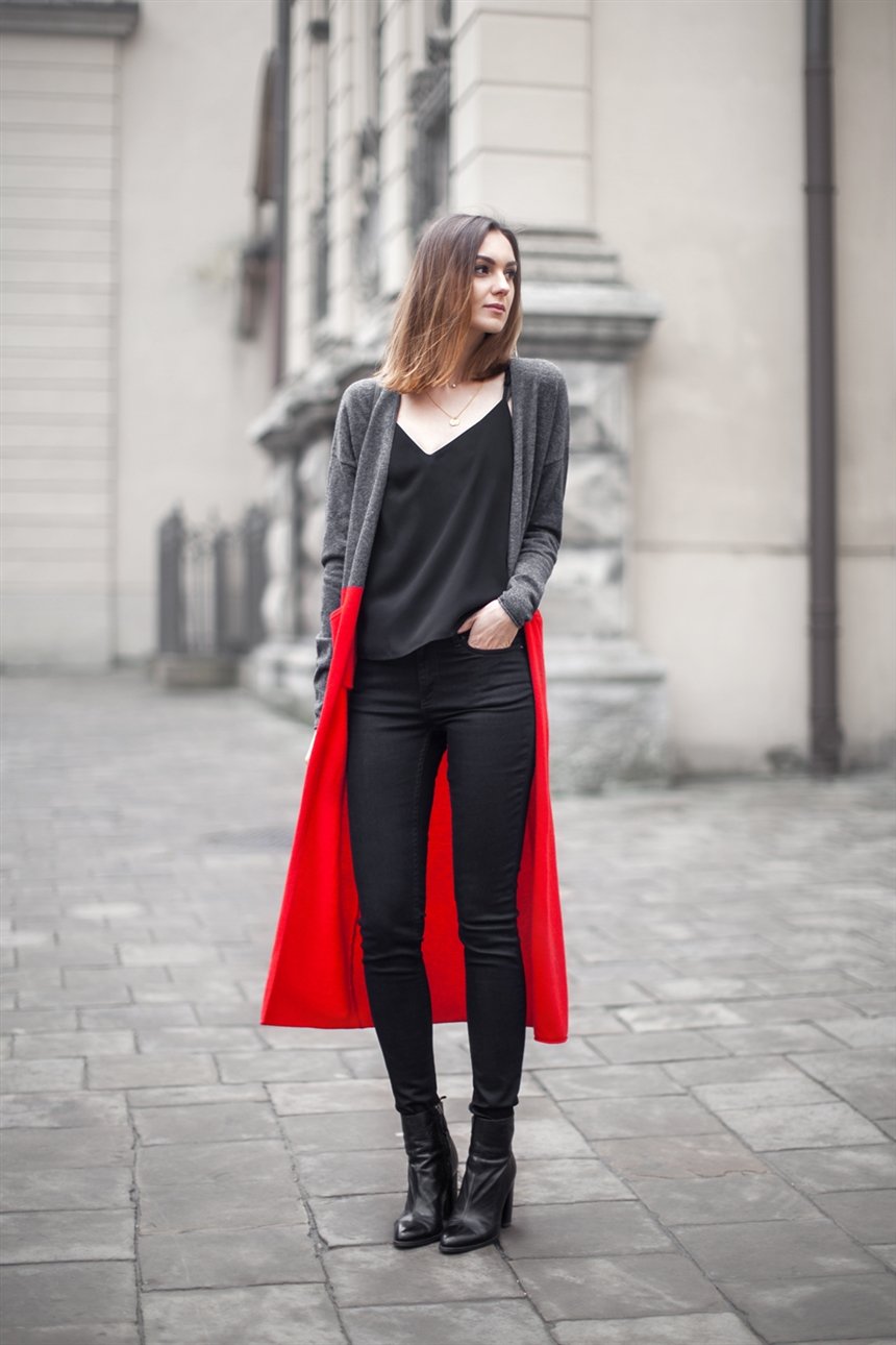 Street Style outfit кардиган