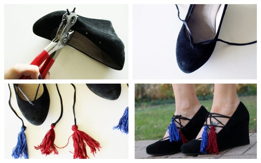 Шнуровка с бахромой Шнуровка с бахромой