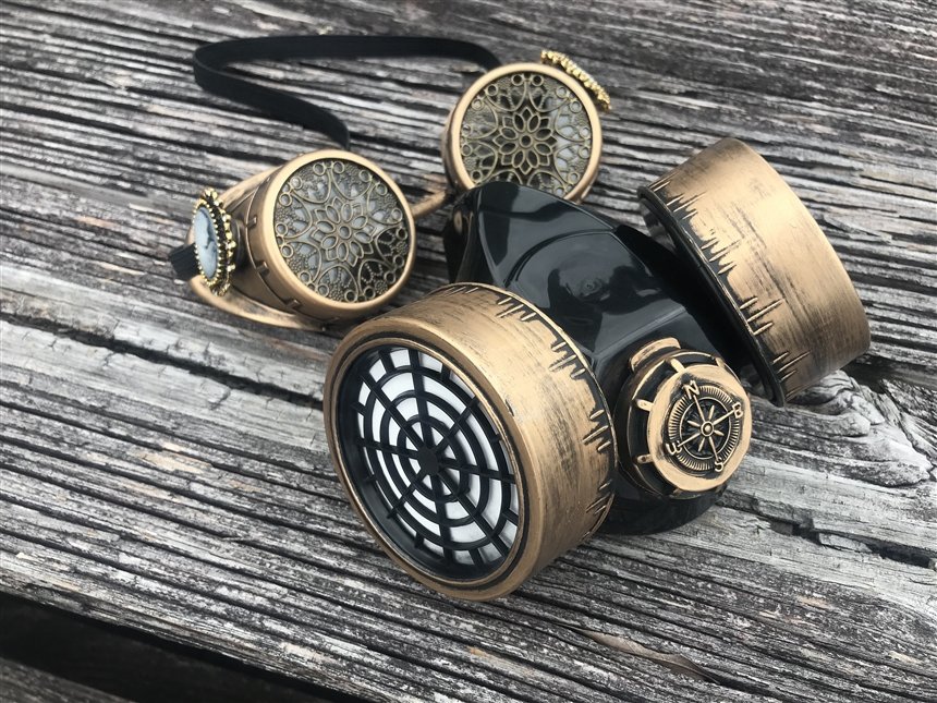 Маска-респиратор в стиле стимпанка Маска-респиратор в стиле стимпанка