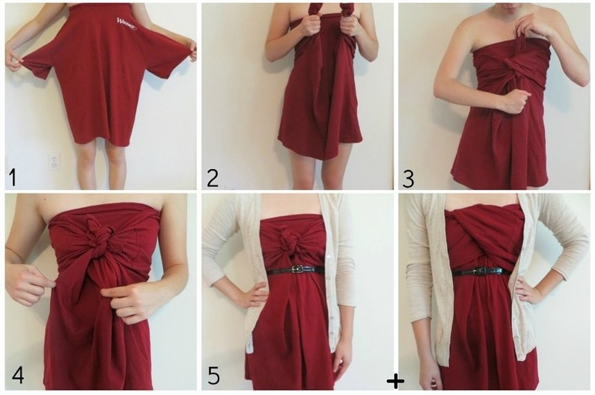 Платье из футболки Платье из футболки