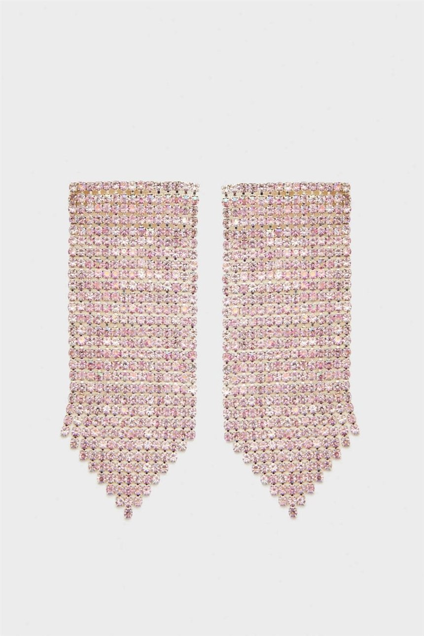 Серьги со стразами