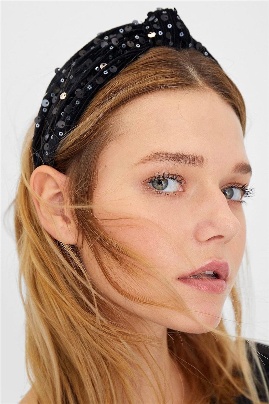 Обруч с пайетками