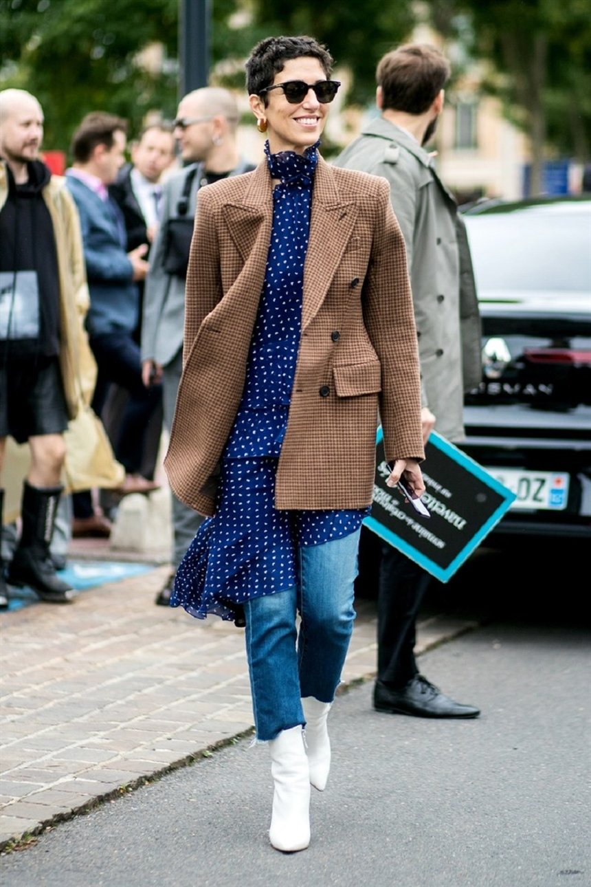 Платье и джинсы-дудочки Платье и джинсы-дудочки